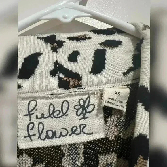 Anthropologie Field Flower Leopard Blouse NEW - Picture 4 of 6